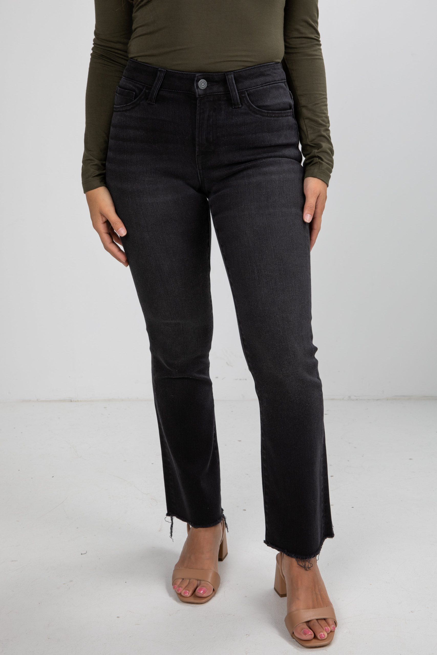 Skylar Black High-Rise Bootcut Jeans - Image 2