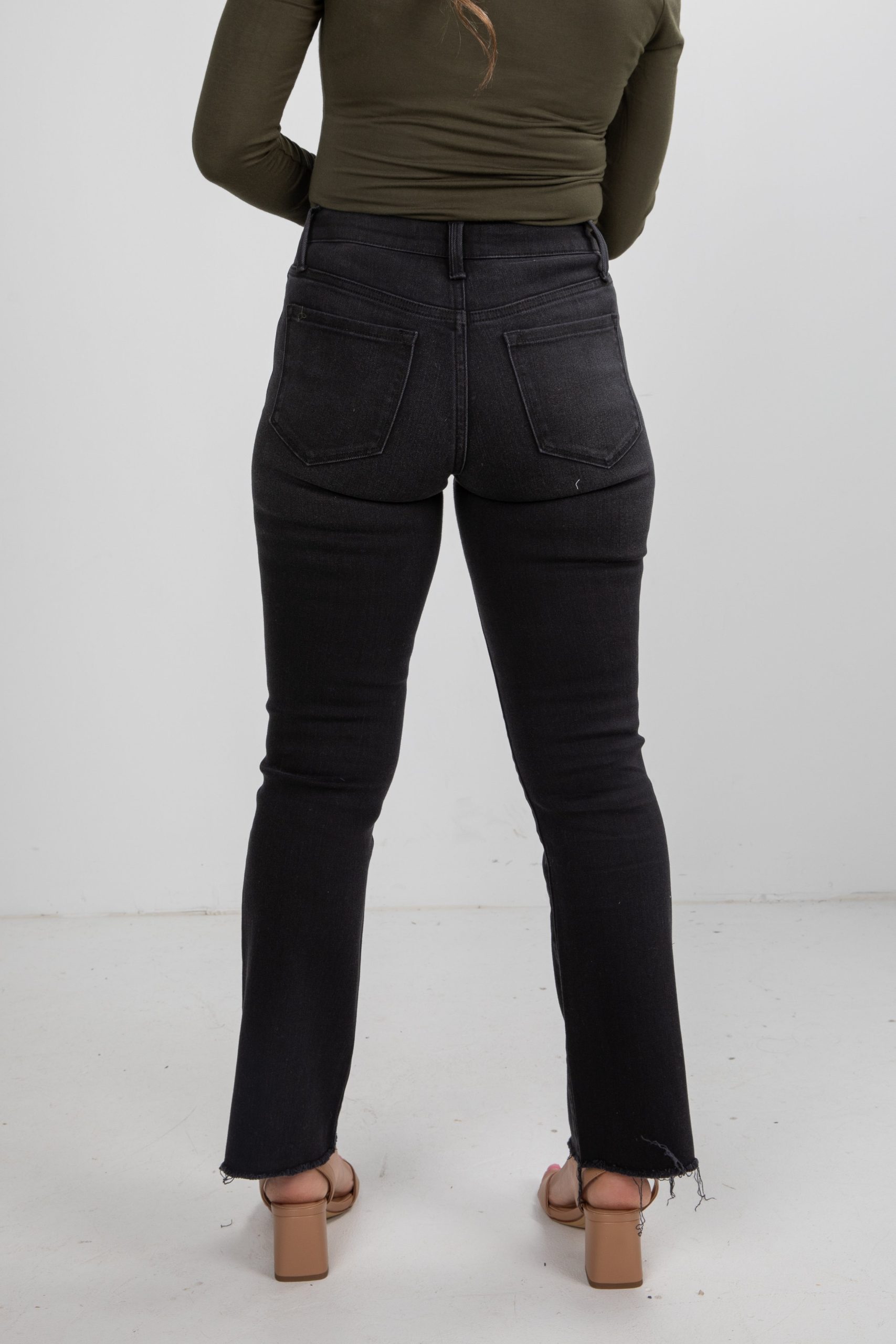 Skylar Black High-Rise Bootcut Jeans - Image 4