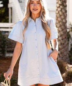 Blue Horizon Lightweight Mini Dress