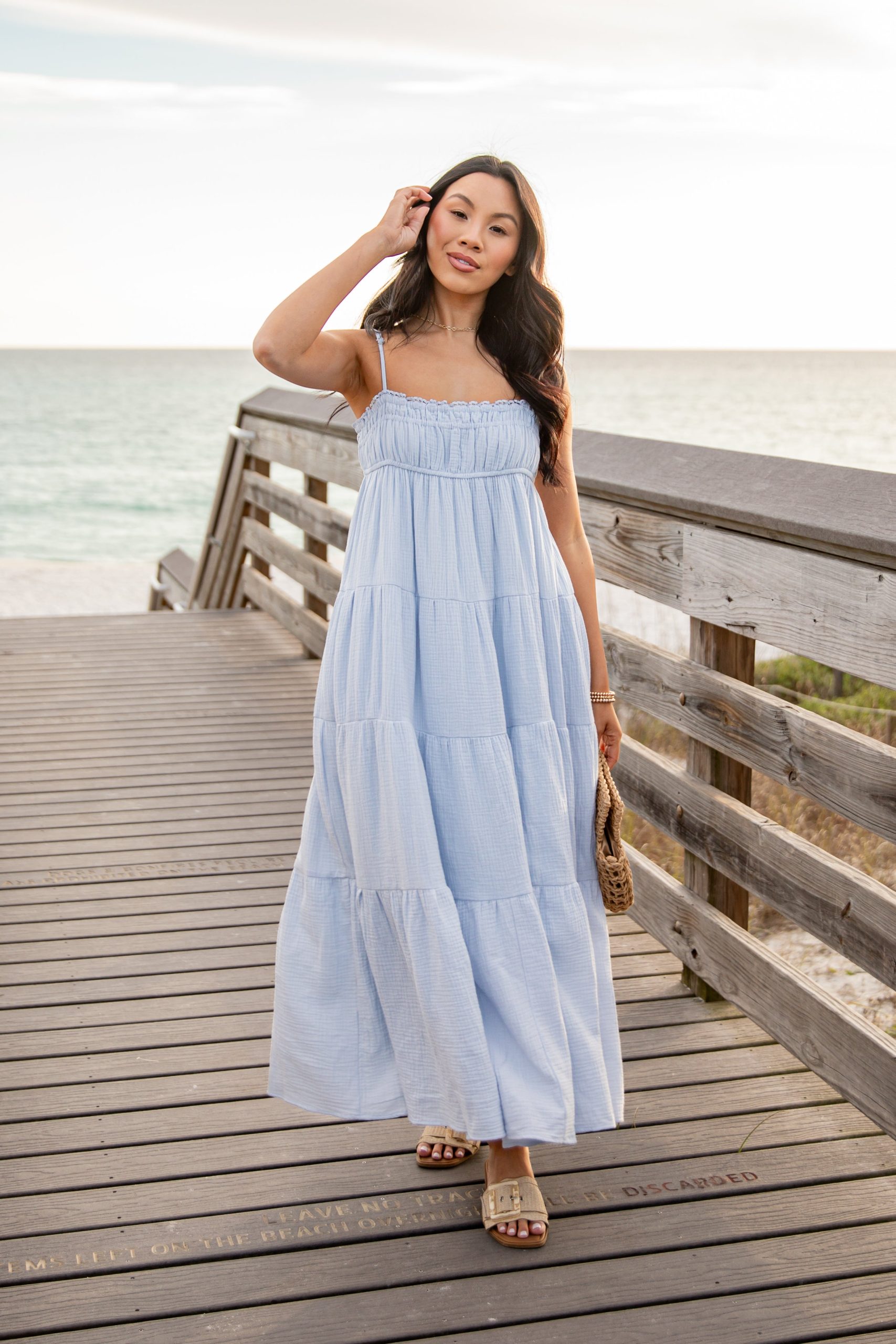 Sail Away Tiered Maxi Dress