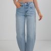 Haven Light Wash High-Rise Barrel Jeans