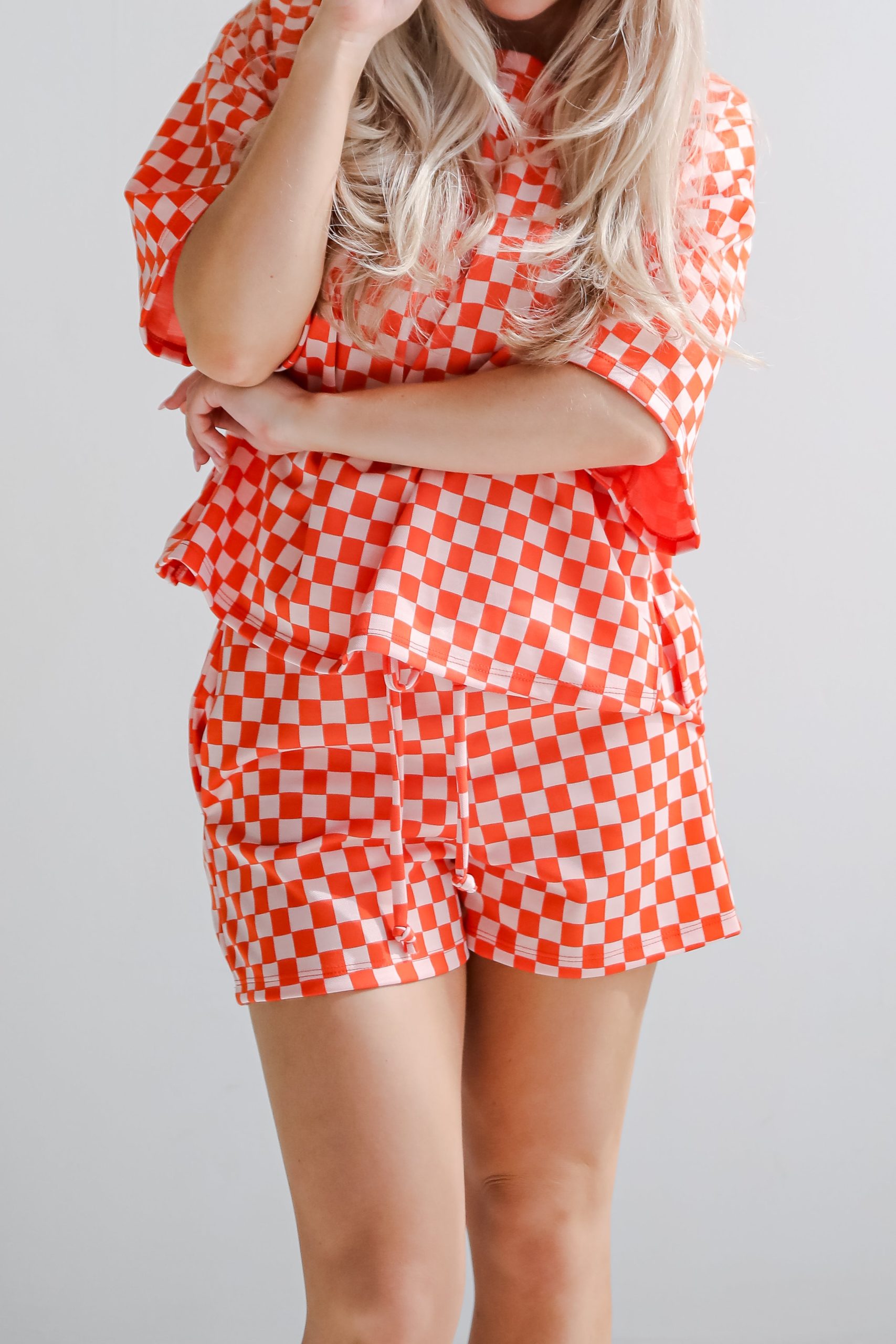 FINAL SALE - Give It All You've Got Checkered Shorts