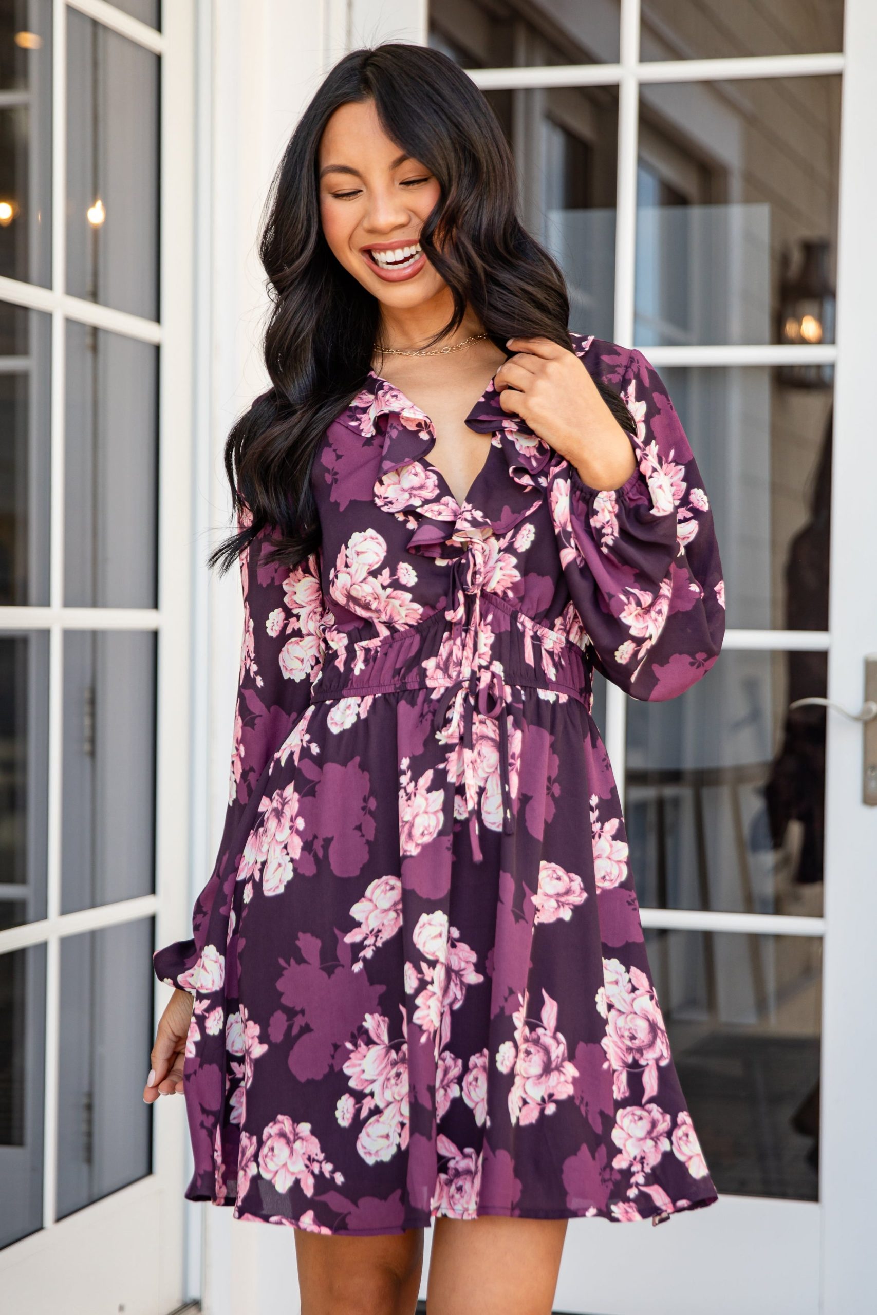 Simply Ready Purple Mini Dress - DU Deal