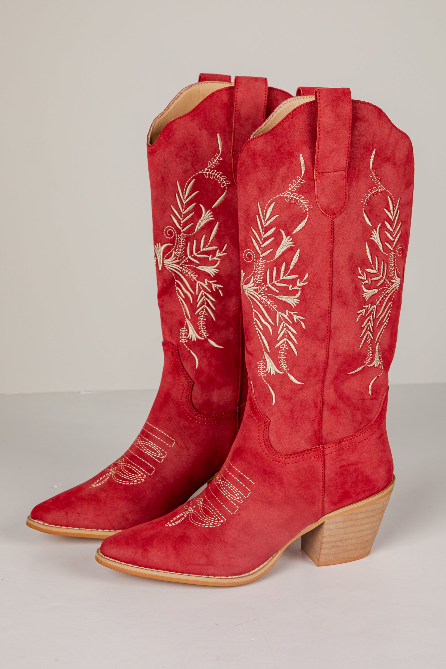 Always A Step Ahead Red Western Boots - Image 3